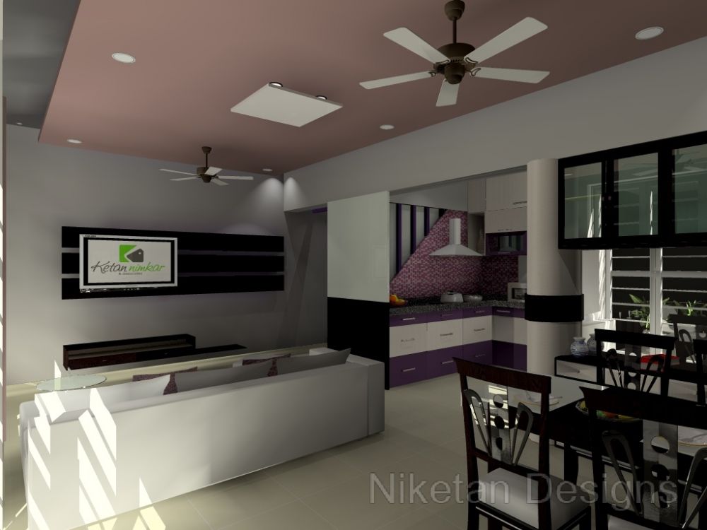 Niketan's 3D interior design for ceiling
